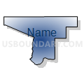 State Senate District 19, South Dakota (Radial Fill with Shadow)