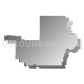 State Senate District 29, South Dakota (Gray Gradient Fill with Shadow)