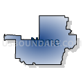 State Senate District 29, South Dakota (Radial Fill with Shadow)