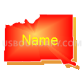 State Senate District 24, South Dakota (Bright Blending Fill with Shadow)