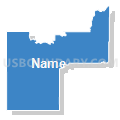 State Senate District 30, South Dakota (Solid Fill with Shadow)