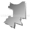 State Senate District 35, South Dakota (Gray Gradient Fill with Shadow)