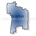 State Senate District 32, South Dakota (Radial Fill with Shadow)