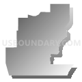 State Senate District 13, South Dakota (Gray Gradient Fill with Shadow)