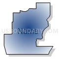 State Senate District 13, South Dakota (Radial Fill with Shadow)