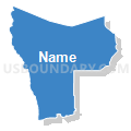 State Senate District 24, Washington (Solid Fill with Shadow)