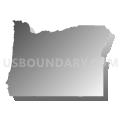 Oregon (Gray Gradient Fill with Shadow)