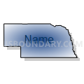 Nebraska (Radial Fill with Shadow)