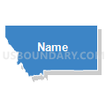 Montana (Solid Fill with Shadow)