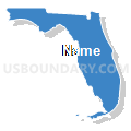 Florida (Solid Fill with Shadow)