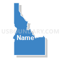 Idaho (Solid Fill with Shadow)