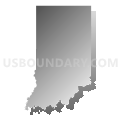 Indiana (Gray Gradient Fill with Shadow)
