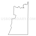 Census Tract 9797, Lawrence County, Alabama (Light Gray Border)
