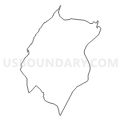 Census Tract 9609, DeKalb County, Alabama (Light Gray Border)