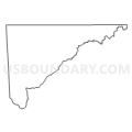 Census Tract 439, Washington County, Alabama (Light Gray Border)