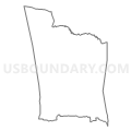 Census Tract 9634, Navajo County, Arizona (Light Gray Border)