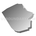 Census Tract 9637, Navajo County, Arizona (Gray Gradient Fill with Shadow)