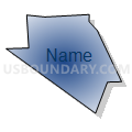 Census Tract 44.04, Pima County, Arizona (Radial Fill with Shadow)