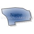 Census Tract 2, Pima County, Arizona (Radial Fill with Shadow)