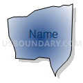 Census Tract 3.01, Gila County, Arizona (Radial Fill with Shadow)