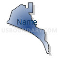 Census Tract 6.10, Yavapai County, Arizona (Radial Fill with Shadow)