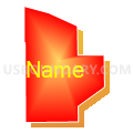 Census Tract 111.07, Yuma County, Arizona (Bright Blending Fill with Shadow)