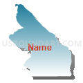 Census Tract 9663.01, Santa Cruz County, Arizona (Blue Gradient Fill with Shadow)