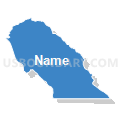 Census Tract 9661.04, Santa Cruz County, Arizona (Solid Fill with Shadow)