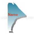 Census Tract 9662, Santa Cruz County, Arizona (Blue Gradient Fill with Shadow)