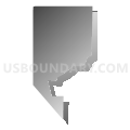 Census Tract 1166.11, Maricopa County, Arizona (Gray Gradient Fill with Shadow)