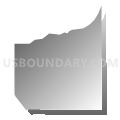 Census Tract 7233.08, Maricopa County, Arizona (Gray Gradient Fill with Shadow)