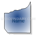Census Tract 7233.08, Maricopa County, Arizona (Radial Fill with Shadow)