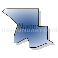 Census Tract 610.20, Maricopa County, Arizona (Radial Fill with Shadow)