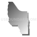 Census Tract 6108, Maricopa County, Arizona (Gray Gradient Fill with Shadow)