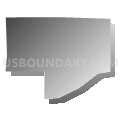 Census Tract 610.10, Maricopa County, Arizona (Gray Gradient Fill with Shadow)
