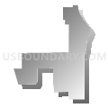 Census Tract 6105, Maricopa County, Arizona (Gray Gradient Fill with Shadow)