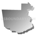 Census Tract 105.04, Washington County, Arkansas (Gray Gradient Fill with Shadow)