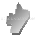 Census Tract 105.07, Washington County, Arkansas (Gray Gradient Fill with Shadow)