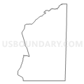 Census Tract 9501, Columbia County, Arkansas (Light Gray Border)