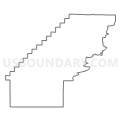 Census Tract 9529, Perry County, Arkansas (Light Gray Border)