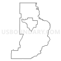 Census Tract 9501, Clay County, Arkansas (Light Gray Border)