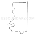 Census Tract 4801, Cleburne County, Arkansas (Light Gray Border)