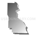 Census Tract 4807, Arkansas County, Arkansas (Gray Gradient Fill with Shadow)