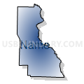 Census Tract 4807, Arkansas County, Arkansas (Radial Fill with Shadow)