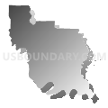 Census Tract 4808, Arkansas County, Arkansas (Gray Gradient Fill with Shadow)