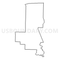 Census Tract 9502, Monroe County, Arkansas (Light Gray Border)