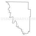 Census Tract 9601, Izard County, Arkansas (Light Gray Border)