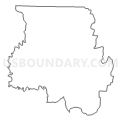 Census Tract 9602, Izard County, Arkansas (Light Gray Border)