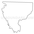Census Tract 9501, Ouachita County, Arkansas (Light Gray Border)