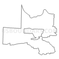 Census Tract 9502, Logan County, Arkansas (Light Gray Border)